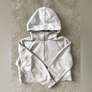 Lululemon Scuba Oversized Half Zip Gray XS